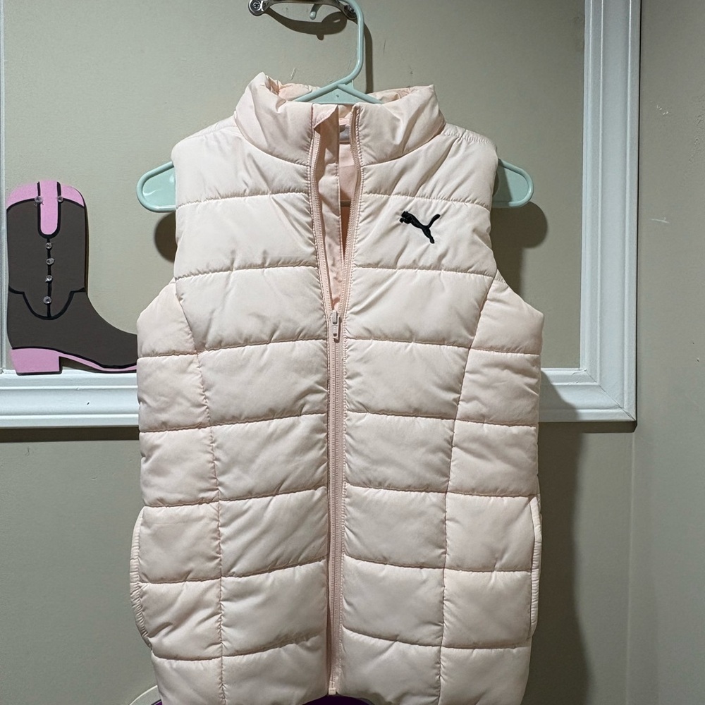 Puma Blush Pink Quilted Vest